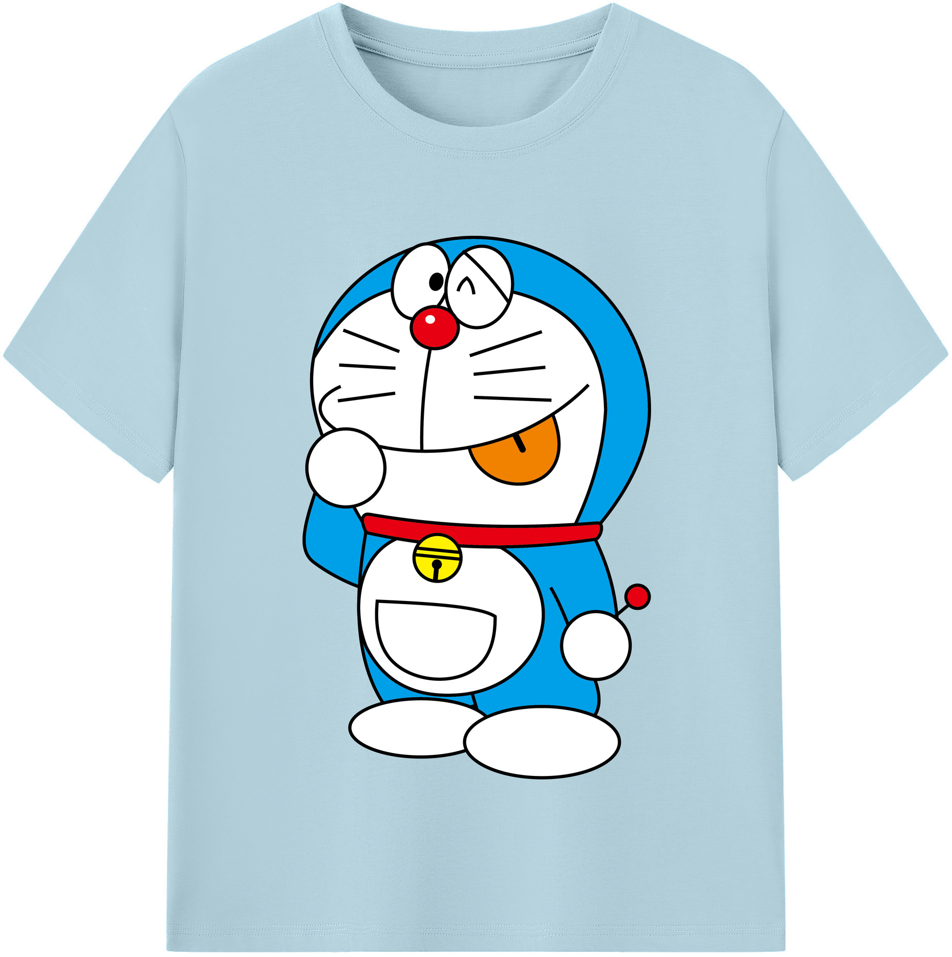 （画像用） ドラえもん Doraemon 綿100％半袖Tシャツ（フロントプリント）